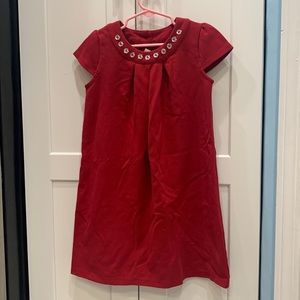 Gymboree red dress with rhinestones at neckline